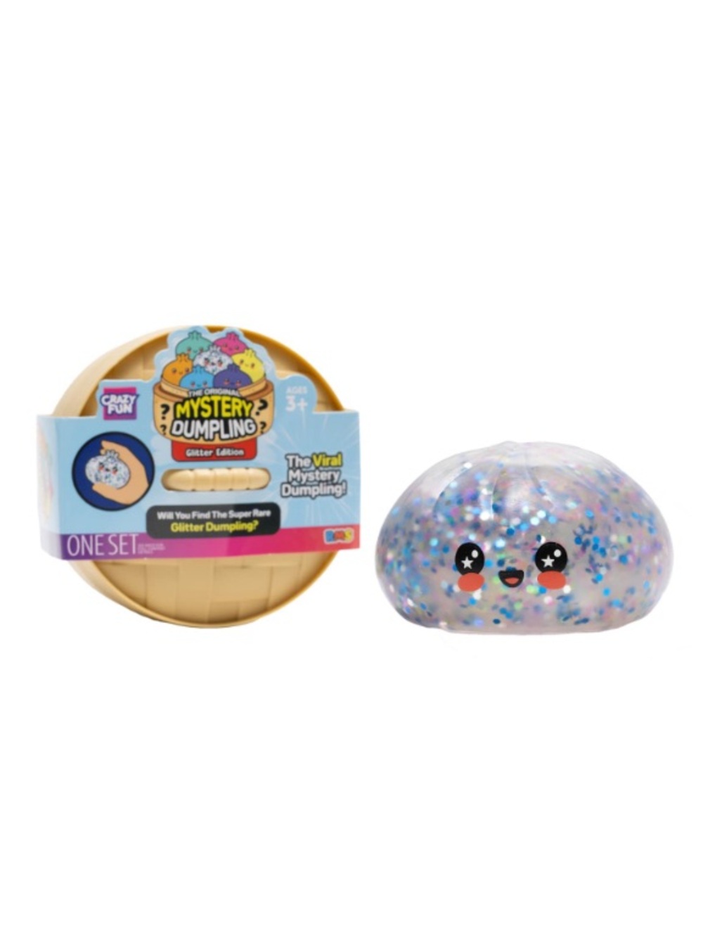 Crazy Fun® Rainbow Mystery Squishy Bun Dumpling Glitter Set - Picture 6 of 10